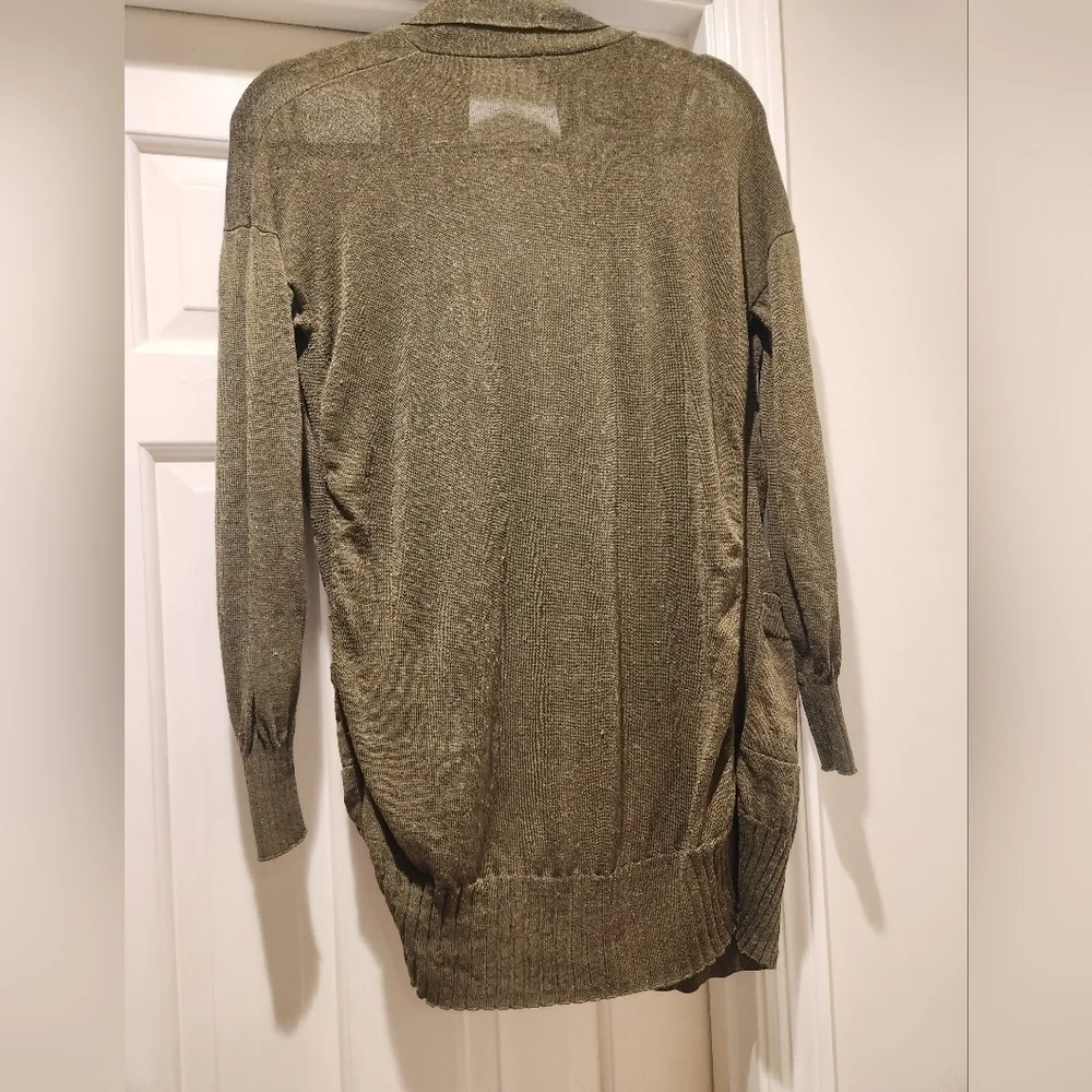 J Crew XS women's linen blend open front cardigan